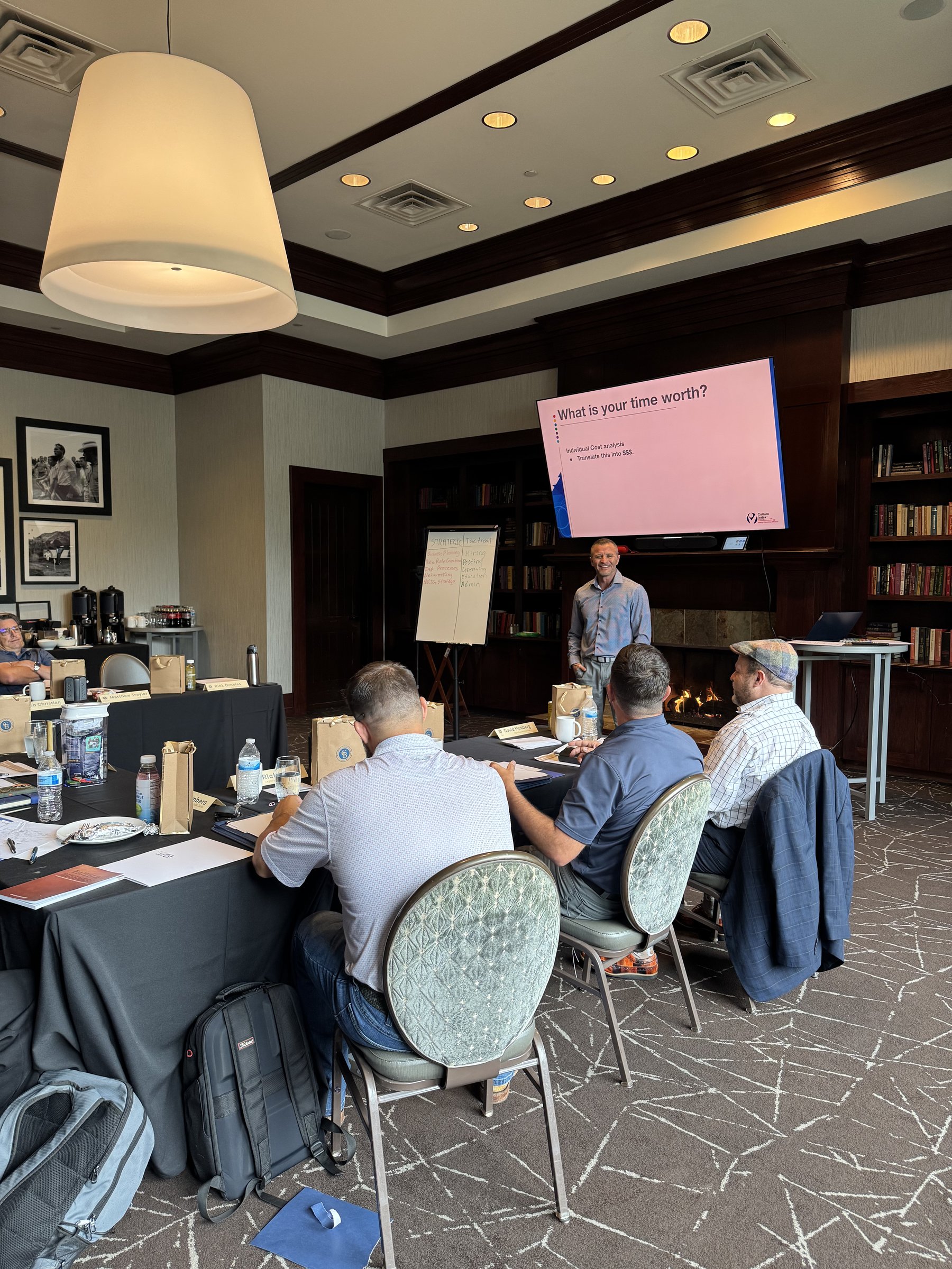 Rick Ornelas leading an executive advisory session