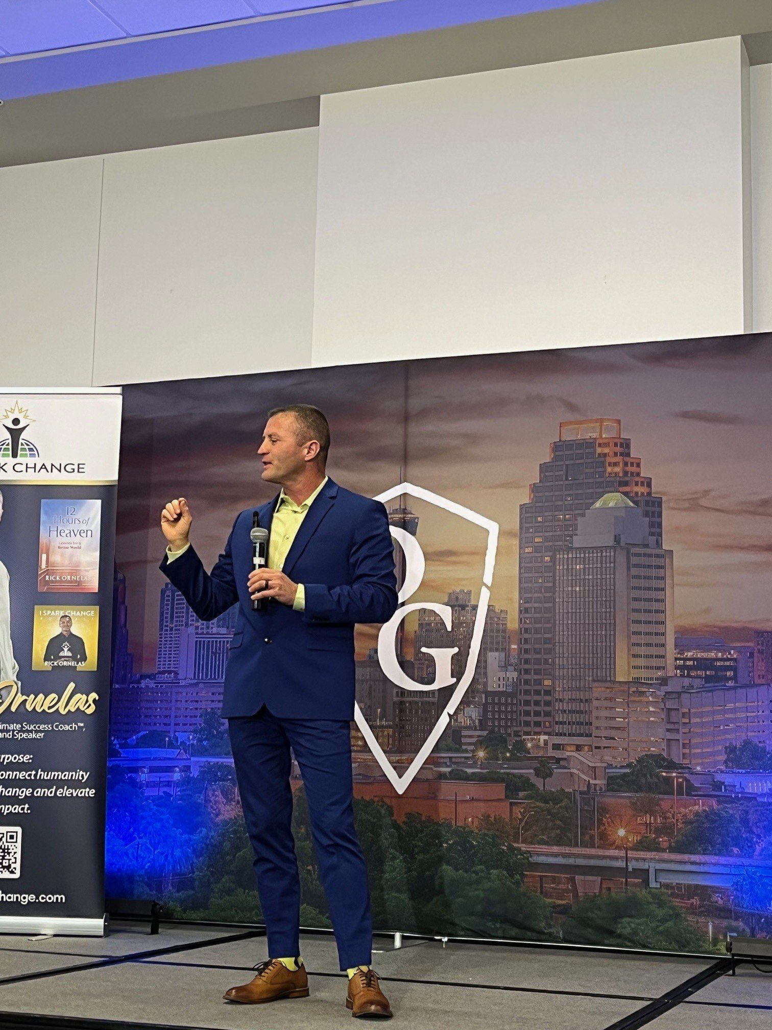 Rick Ornelas keynote on stage