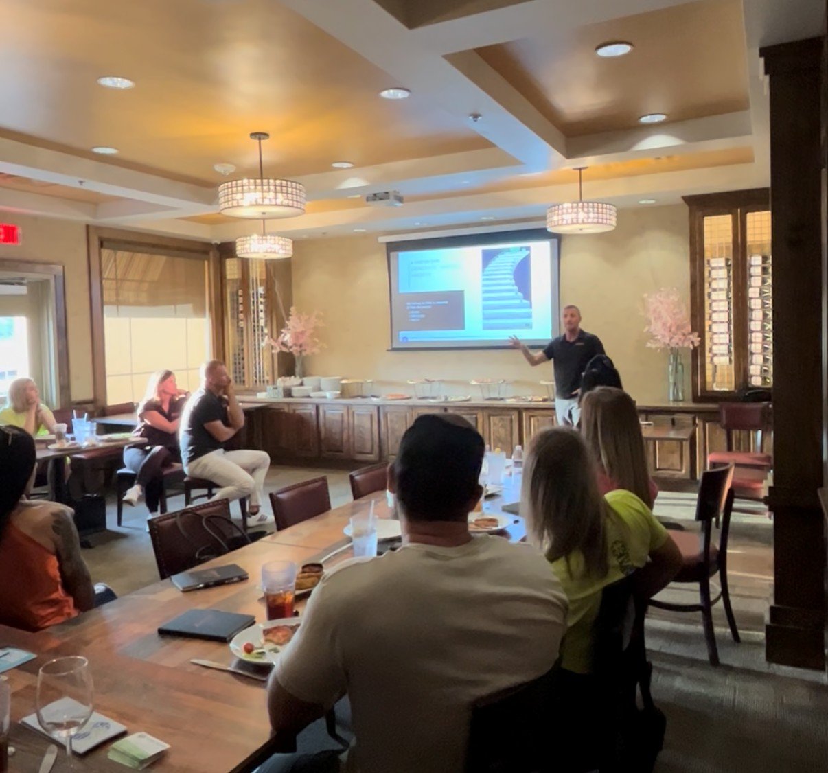 Rick leading a private advisory session